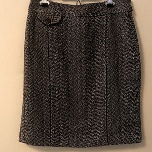 Beautiful Ann Taylor Herringbone Pencil Skirt - S6